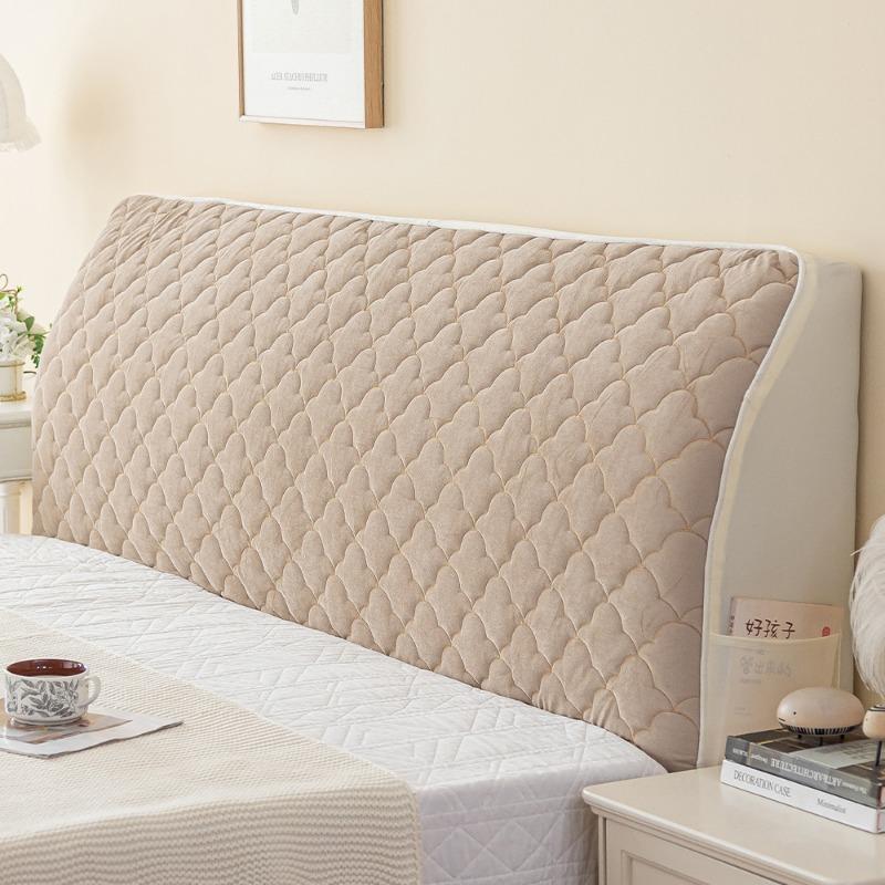Thicken Bedhead Cover Nordic Soft Headboard Covers Solid Color Washable Bed Head Slipcover Bedroom Backrest Dust Protector Cover