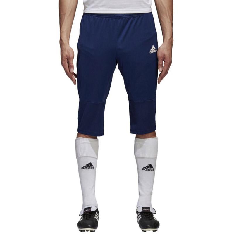 Adidas Soccer Training Running Three-Quarter Pants Men Bottoms Blue CV8240