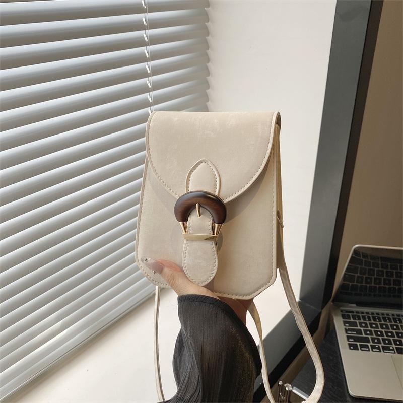 

Однотонная сумка для мобильного телефона с высокой ценностью и темпераментом, сумка для хранения, универсальная повседневная наплечная сумка-мессенджер, женская сумка белый