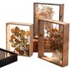 Double Sided Transparent Hollow 3D Photo Frame DIY Handmade Preserved Rose Display Frame Gift (Only the photo frame)