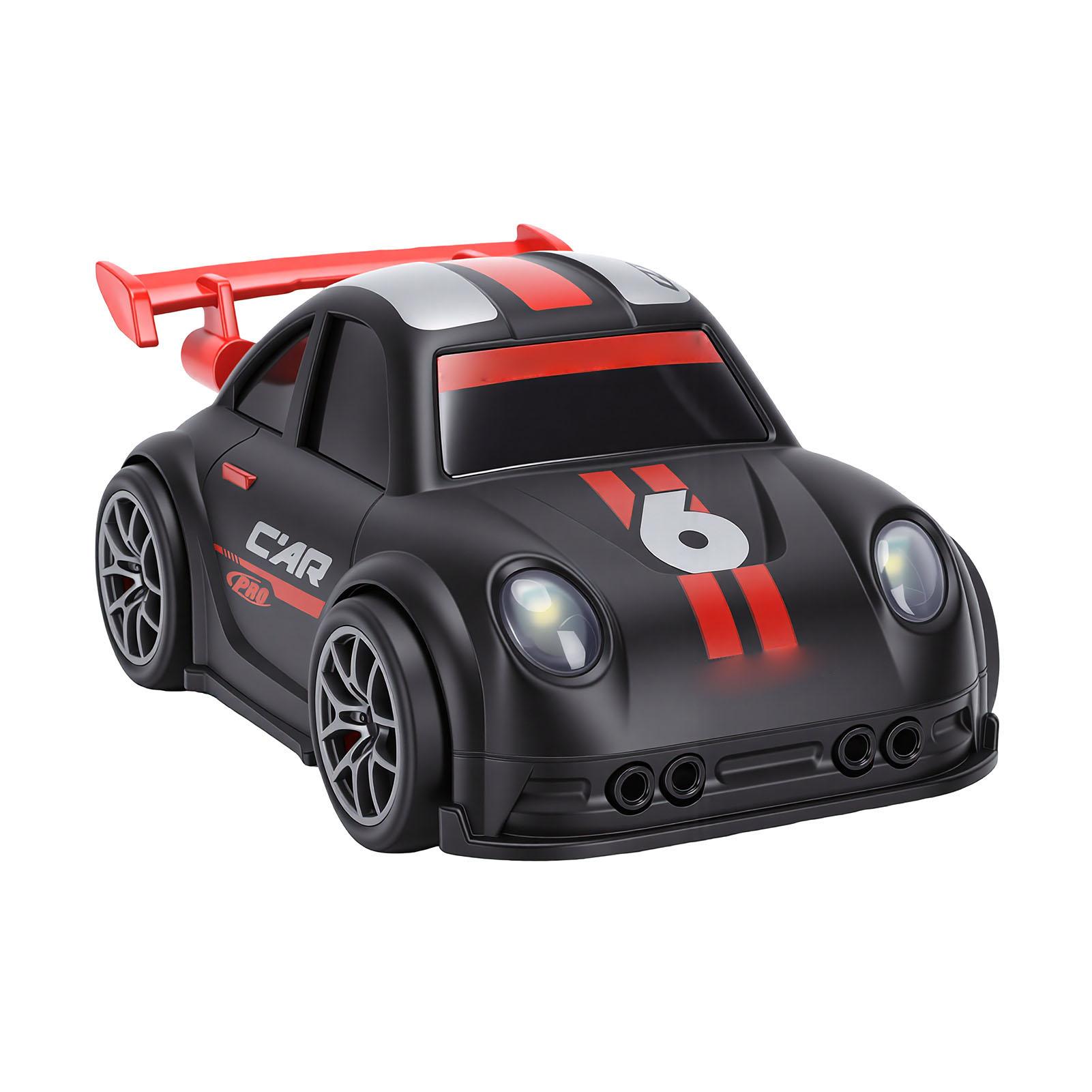 

RC Drift Car 4 Modes Interactive Cute Cartoon Remote Control Car Toy with LED Light for Birthday Xmas Gift Black чёрный
