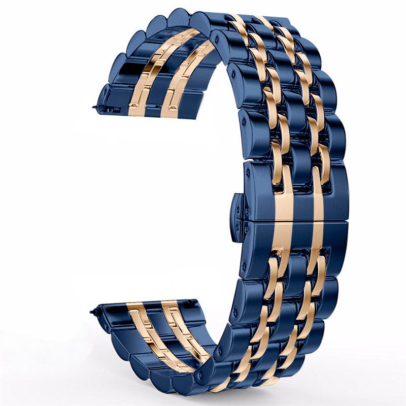 22mm 20mm Band for Samsung Galaxy Watch 3 41 45mm 46mm 42mm Gear S3 Steel Strap Active2 40 44mm Metal Loop for Amazfit BIP 2 GTR