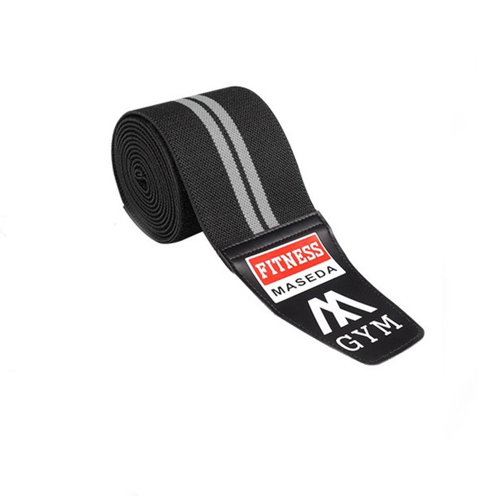 

Breathable Compression Knee Support Stripe Sports Knee Pad Training Equipment Accessories серый/чёрный