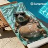 Coole Capybara Pool-Vibe Schnelltrocknendes Badetuch Mikrofaser Strandtuch leicht Gewicht Schwimmen Camping Yoga Strand Out