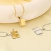 Stainless Steel Mini Book Locket Necklace for Women Men Envelope Locket Openable Pendant Jewelry Romantic Gift for Couples