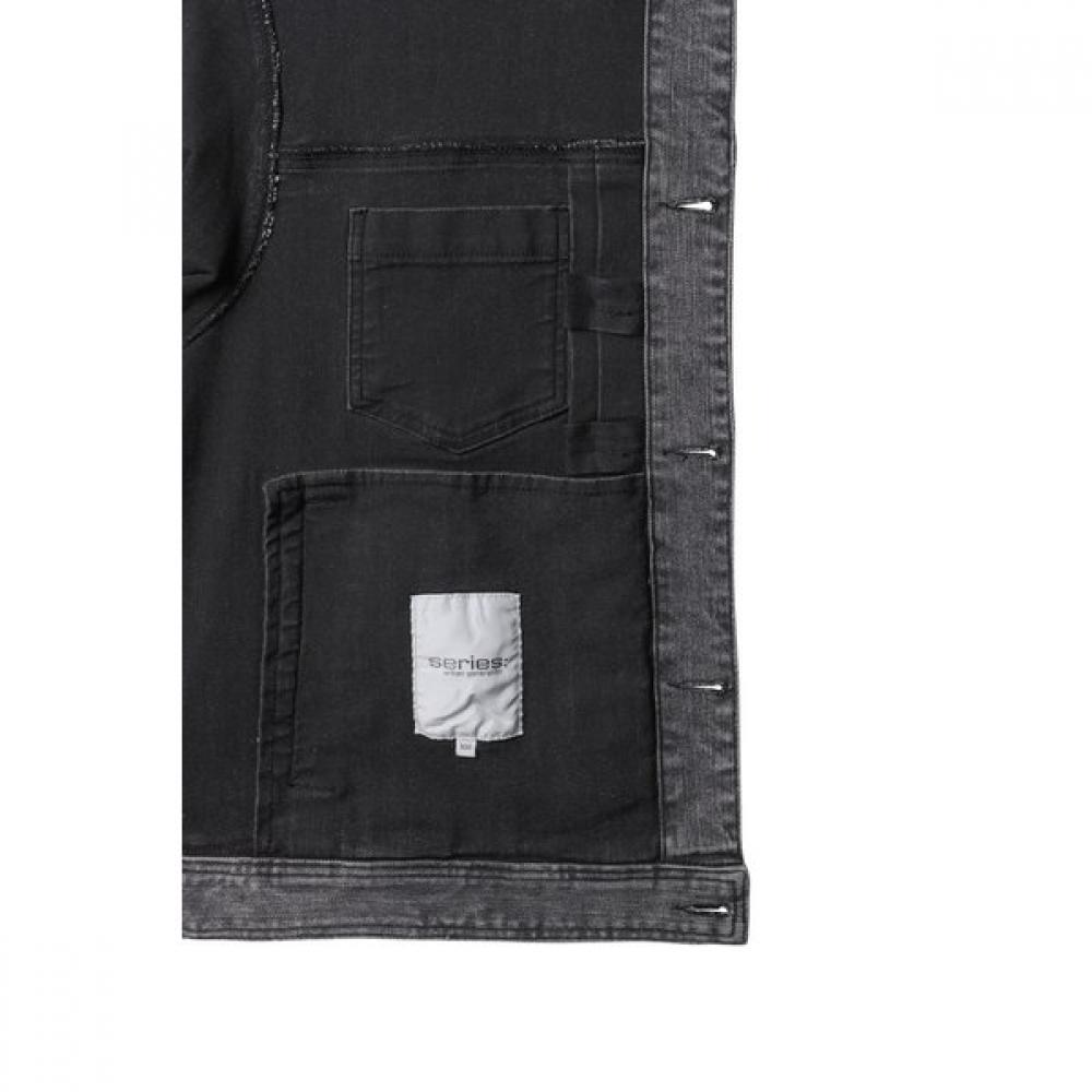 Denim versteckte Tasche Trucker Sauas25151gyx