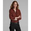 Ralph Lauren Western Shirt Plaid Cotton Linen Wmrrshtn6820060600