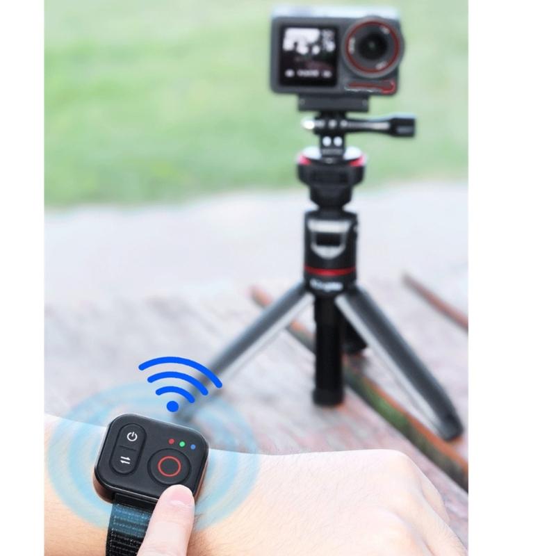 Compact Bluetooth-compatible Remote Control for Action4/5/6/osmo360 Cameras Durability Construction for Active Life Enth