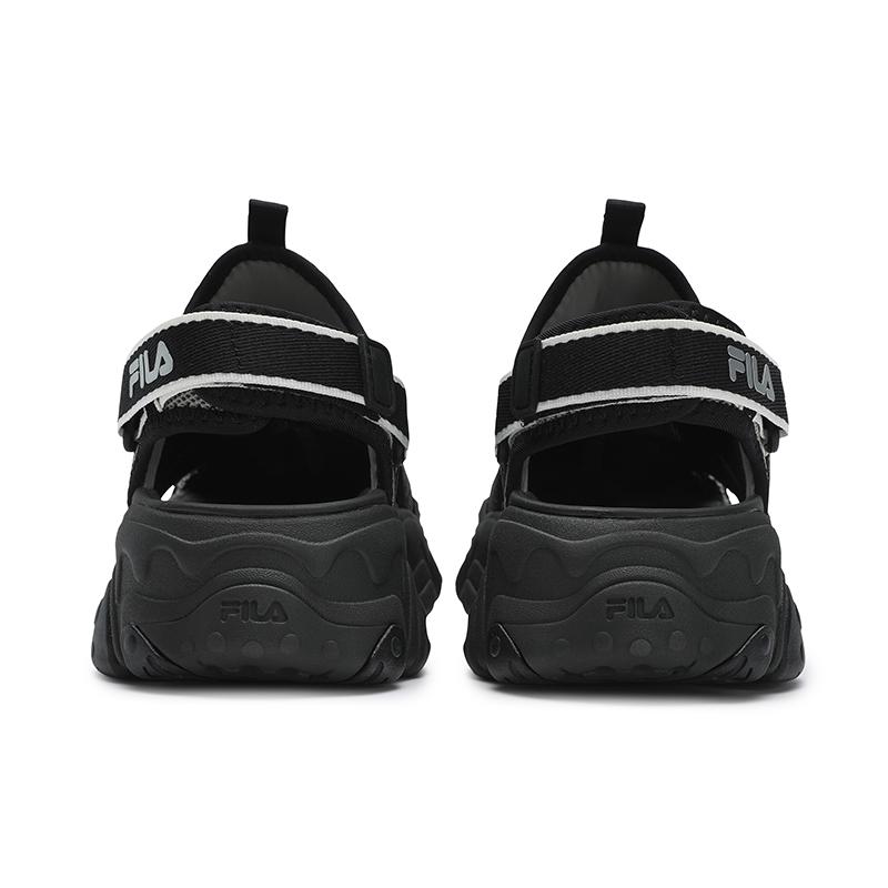 FILA FLUID 5 SANDAL Cat Paw Shoes, River Trekking Girlish Beach Sandals Women's Black Gray F12W522401FBA