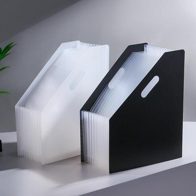 A4 Expandable Accordion Folder with Zipper: Multi-layer Student Desk Storage and Test Paper Organizer.