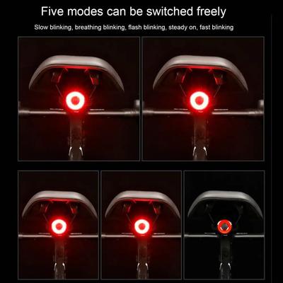 Smart Bike Taillight Super Bright 5 Modes USB Rechargeable Waterproof Brake Sensing LED Bicycle Rear Light