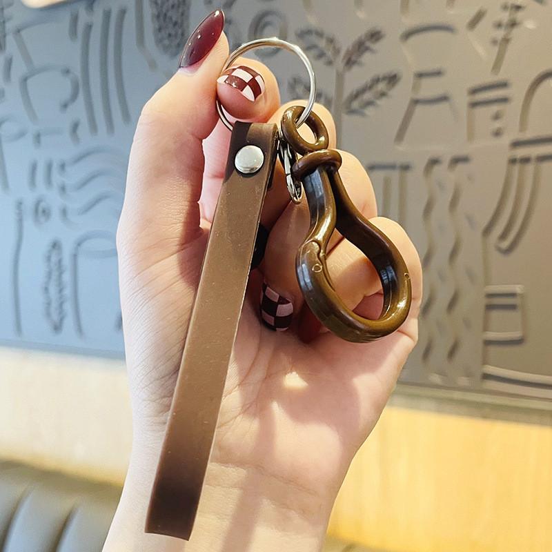 Color Candy Stylish Soft Pvc Keychain Unique Car Key Holder Party Favor Gift