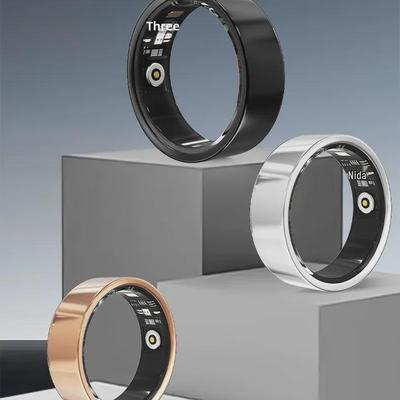 V1daRing išmanusis žiedas: Bluetooth ryšiu valdomas sveikatos stebėjimo įrenginys su kraujo deguonies, širdies ritmo, miego ir žingsniamačio funkcijomis.