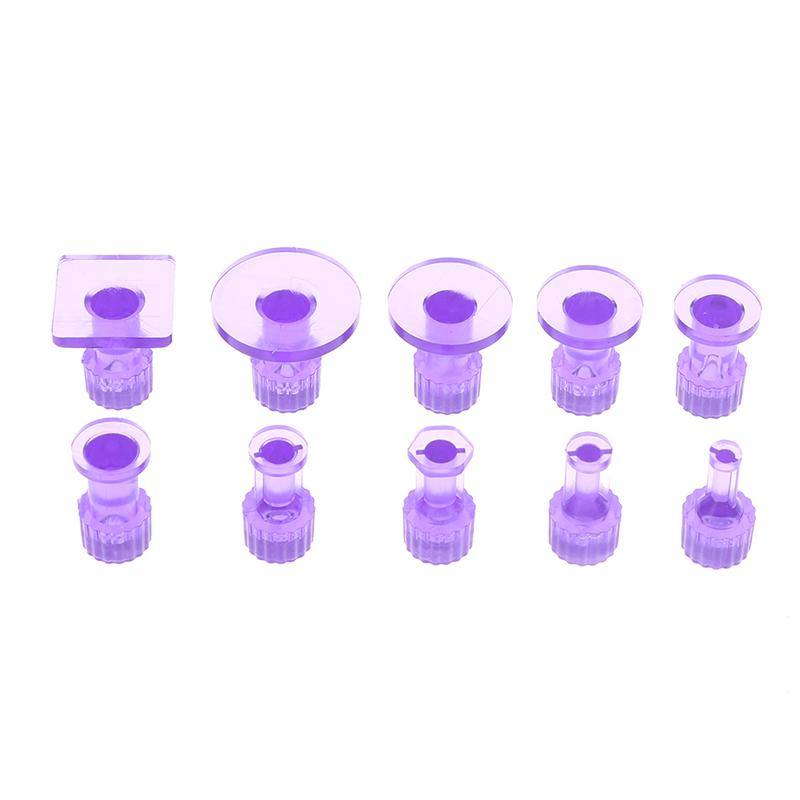 

10 шт. Клейові язички Інструменти для видалення вм ятин Інструмент для видалення вм ятин Автомобільний безфарбовий ремонт вм ятин фіолетовий