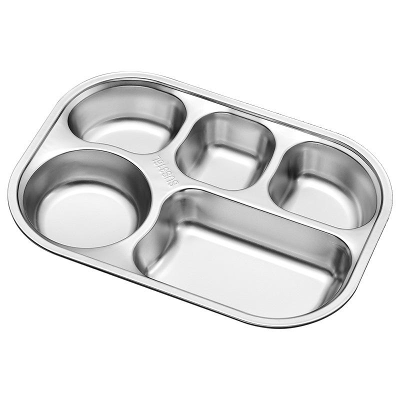 Deep Square 316 Stainless Steel Lunch Plate