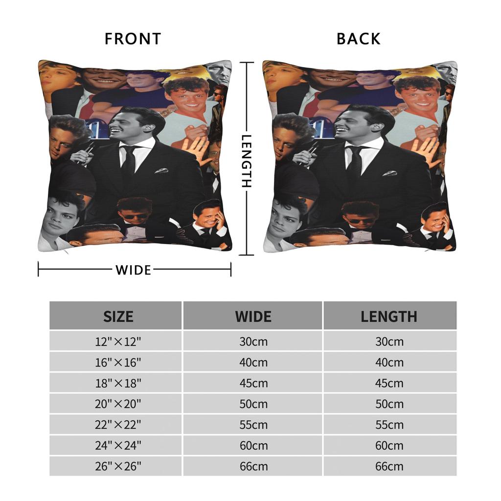 Pillow Cover Singer L-Luis M-Miguel  Cute Funny Pillow Case For Sofa Home Decoration Pillowcases