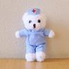 12cm Doctor/Nurse Teddy Bear Graduation Doll with Custom Logo - White Coat Pendant Souvenir