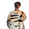 Tide Men's Color Block Striped Knit Sweater - Winter 2022, Casual Loose Fit