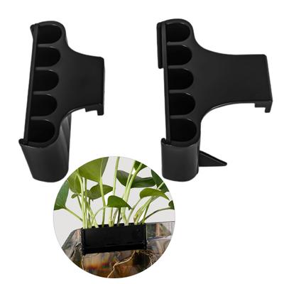 Scaffale di stoccaggio idroponico Scaffale per supporti per piante per acquario a 5 fori per decorazioni Aquascape per la coltivazione acquaponica