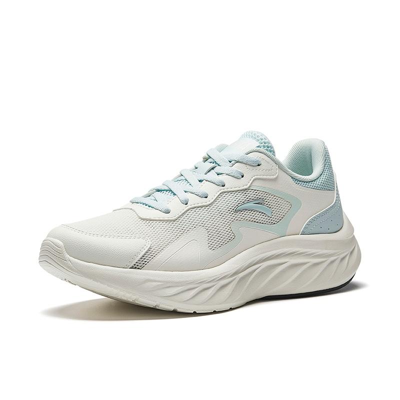 Anta Lightweight And Breathable Low top Casual Running Shoes Women's White Blue 922525522-3