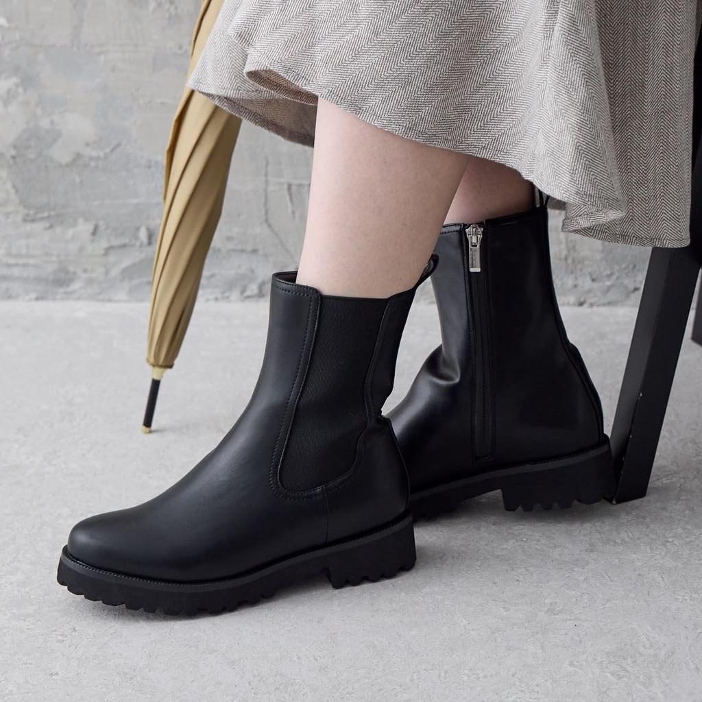 Himiko Water-Resistant Side-Gore Rain Boots/644402 Black M