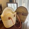 Summer Seaside Vacation Straw Bag Woven Large Capacity Shoulder Bag Versatile Fashion Tote Bag