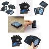 Premium Quality Black Plastic Poker Playing Cards Waterproof Magic Game Set