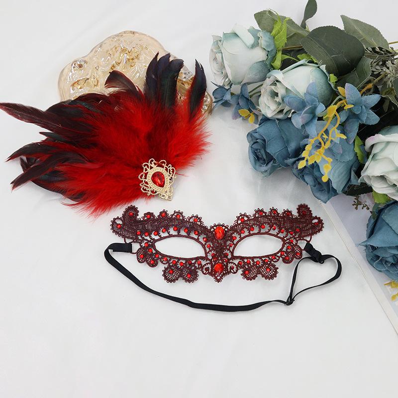 Hot-selling Halloween lace phoenix mask, featuring a sophisticated gradient design, a sexy queen look, and suitable for performances