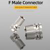 10Pcs 75 Ohm F Type Coaxial Adapter Coax Cable Quick Connector  for TV Satellite Antenna Coax Cable
