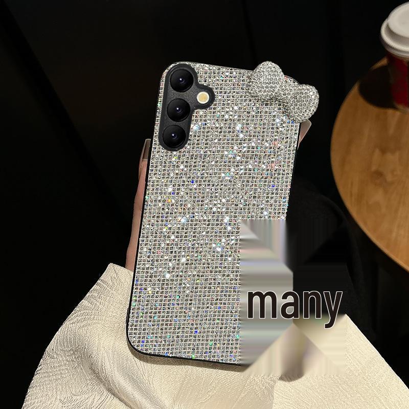 

Чехол-книжка с клетчатым узором и стразами для серии Samsung S25 (S25Edge/FE/Ultra) - Мягкое, Полное покрытие S23 Ultra белый