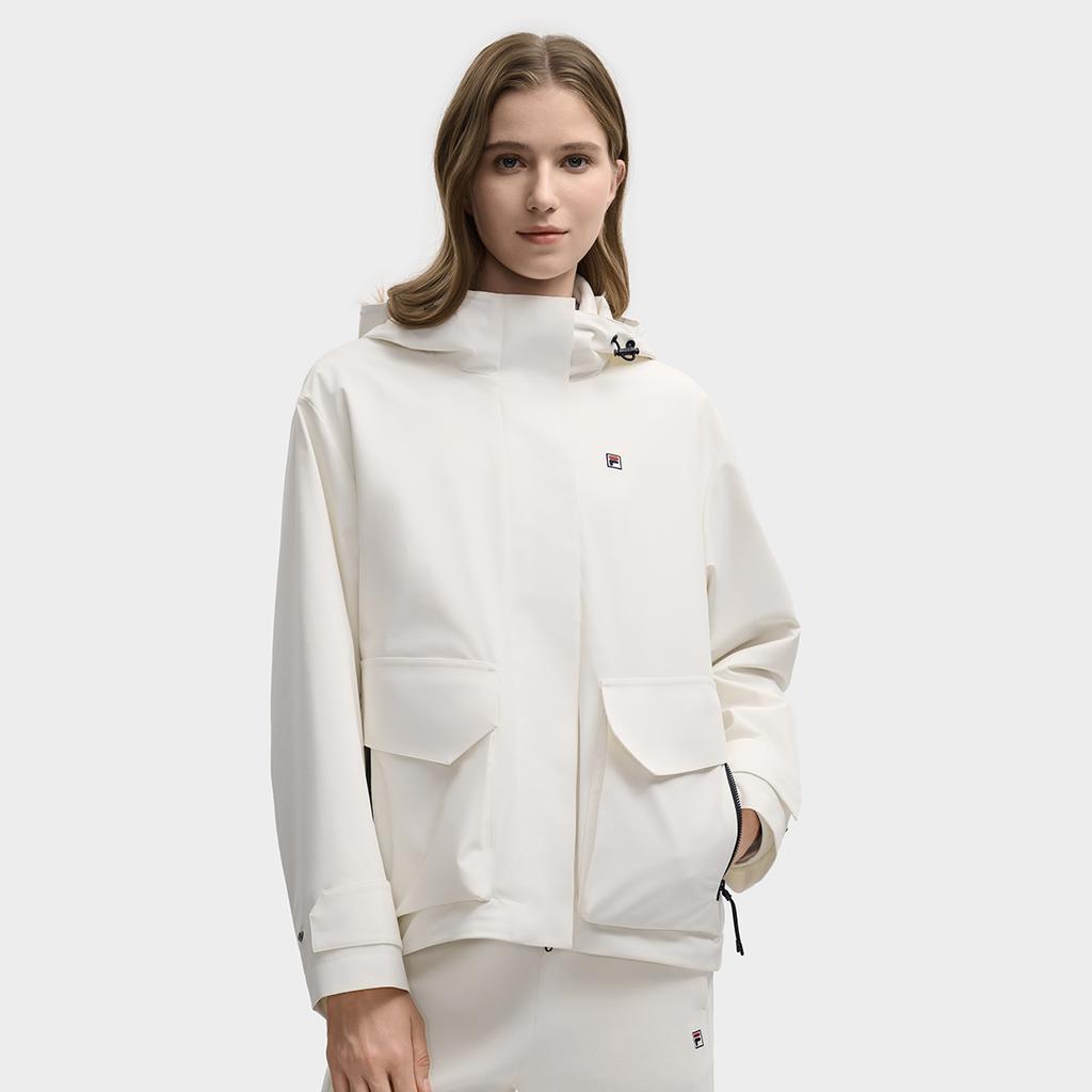 New FILA HERITAGE Jacket Women's Cloud Valley White F11W548708FWT