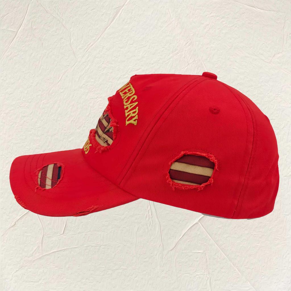 250th Anniversary Vintage American Flag Denim Baseball Cap Unisex