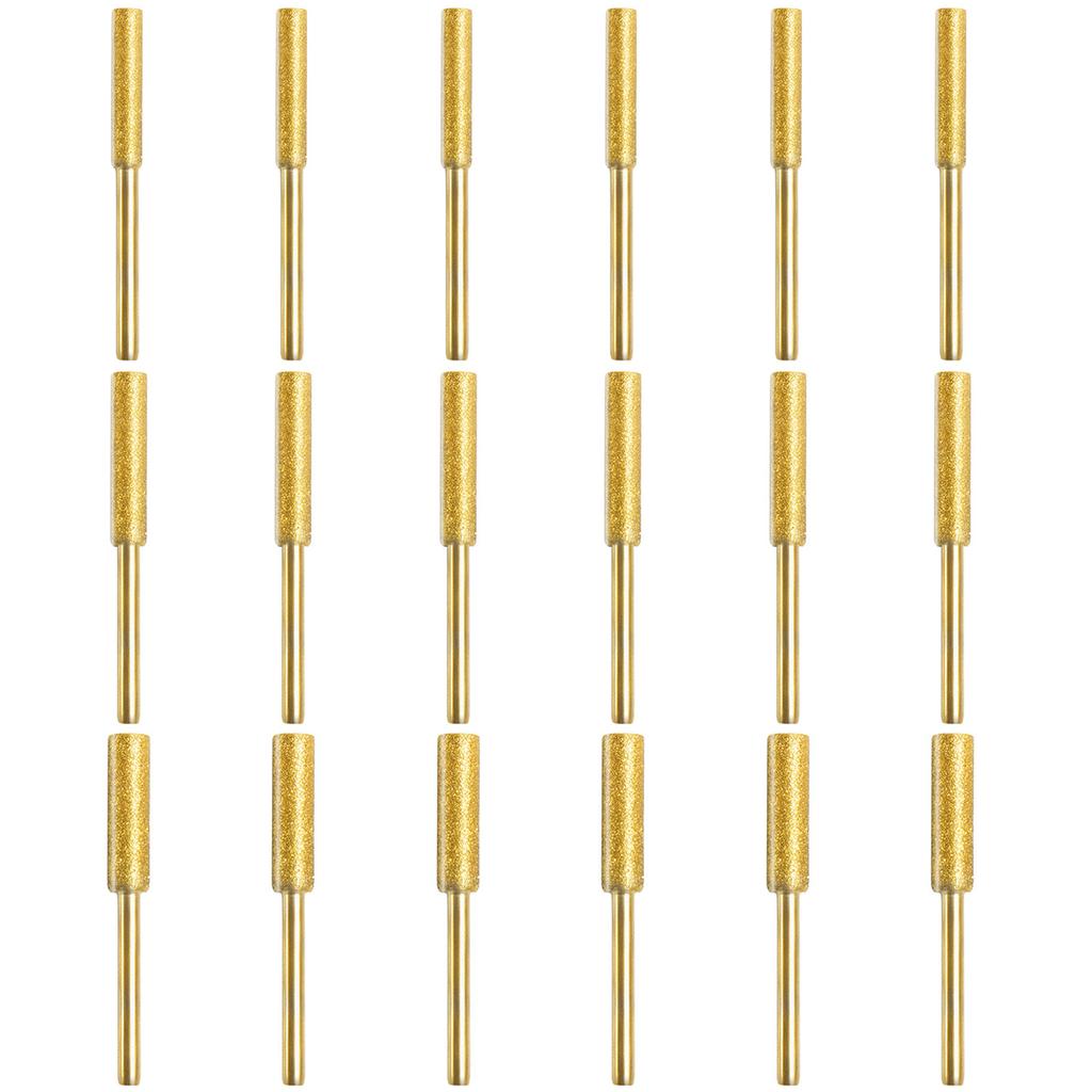 Diamond Cylindrical Burr 4/4.8/5.5mm Chainsaw Sharpener Stone File Chain Saw Sharpening Carving Grinding Power Tools Kit