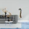 Elegant Reindeer And Tribal Lady Resin Sculpture Collection Unique Animal Vintage Figurine for