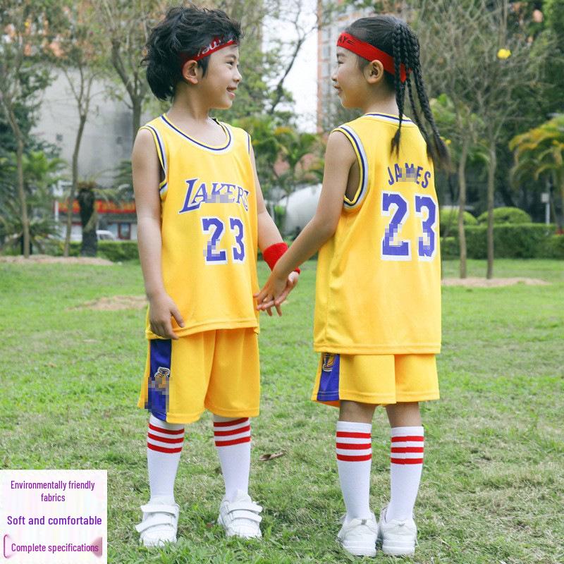 Kids' Summer Basketball Uniform Set: Sports Vest for Kindergarten & Primary School