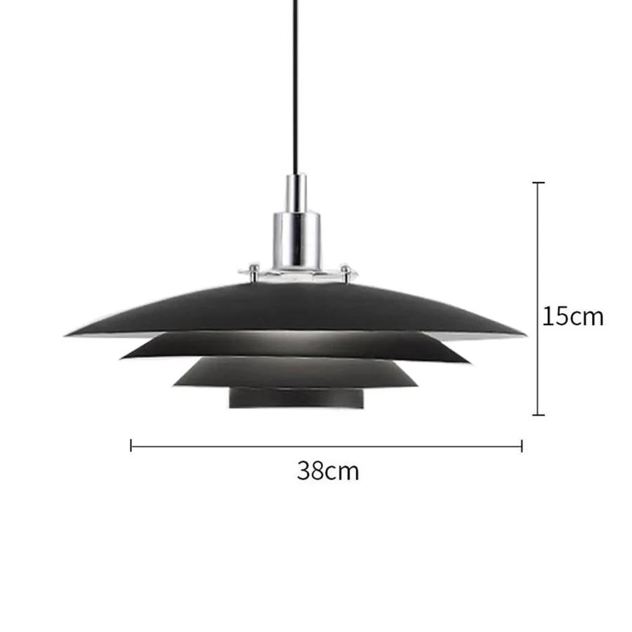 E27 Nordic Iron Art LED Pendant Light Fixture Minimalist Restaurant Bar Chandelier Lamps Kitchen Dining Cafe Shop Hanging Light