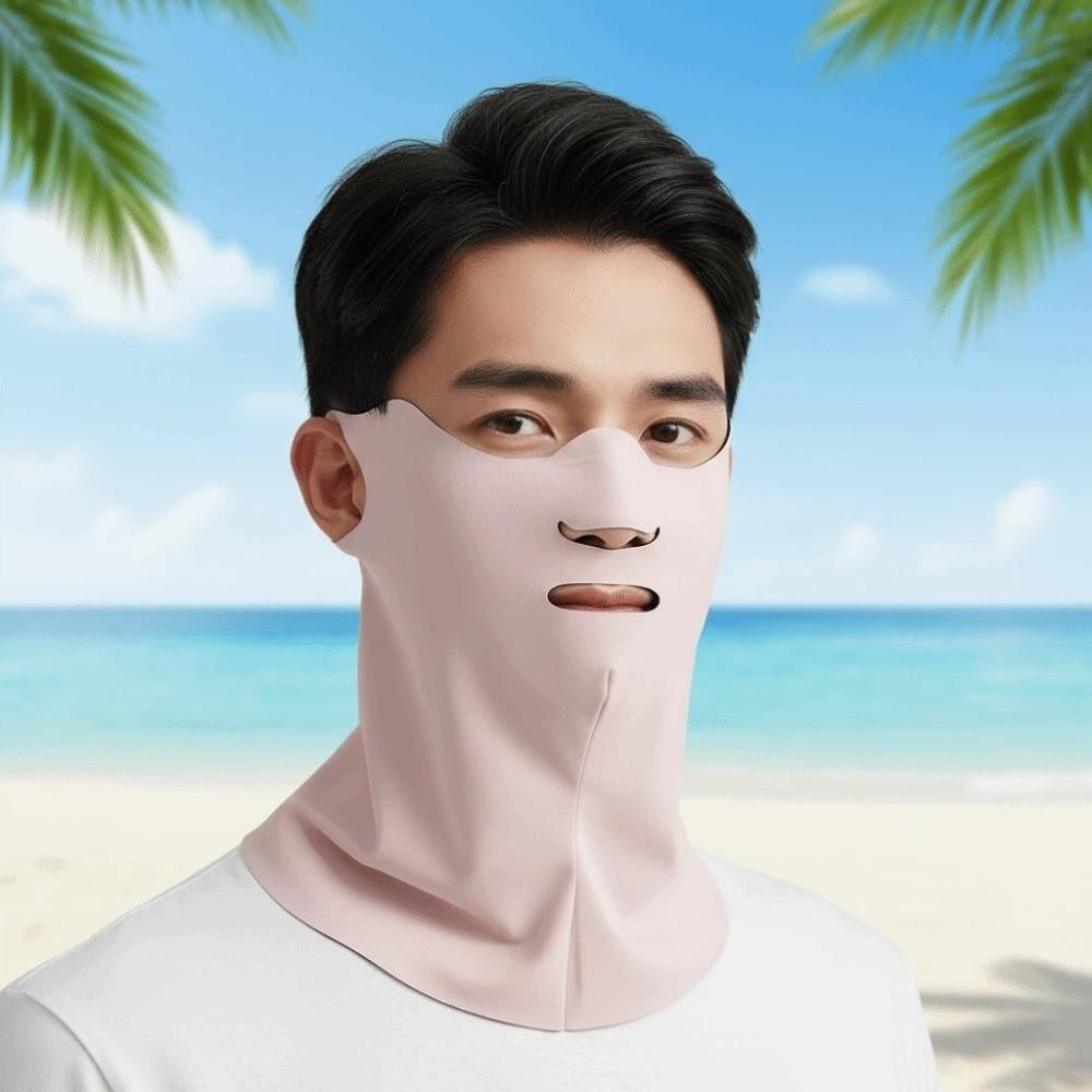 Polyester Face Sun Protection Nylon Breathable Sunshade Mask Daily Neck Sunscreen Mask  Beach