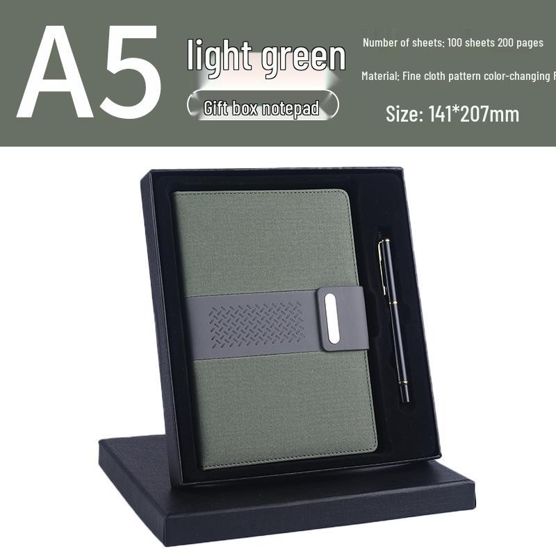 Custom Vintage Soft Leather Notebook with Buckle - A5/B5 Business Meeting Record Book with Logo Printing