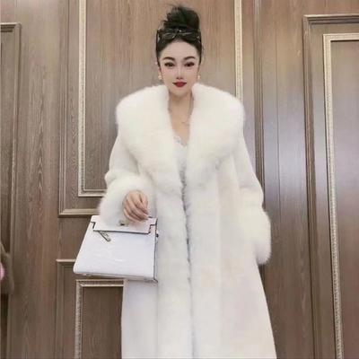 Women's Fur Coat Faux Mink Fur Slim Fit Long Style Plus Size New Winter Style Fox Fur Coat