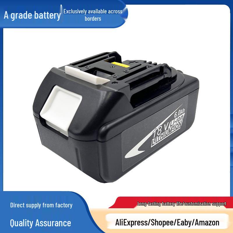 Makita-Style 18V 6000mAh Rechargeable Battery for Chainsaw, Drill, and Nail Gun