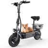 Trottinette Électrique avec Siège iScooter SC-E2 500W -Autonomie 25-30km -36V7.8Ah -10"-Gris
