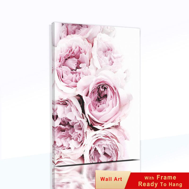 

Цветочные листы для картин на стене, холст, декоративные картины для гостиной с рамой, современное украшение, стол 21x30cm No Framed