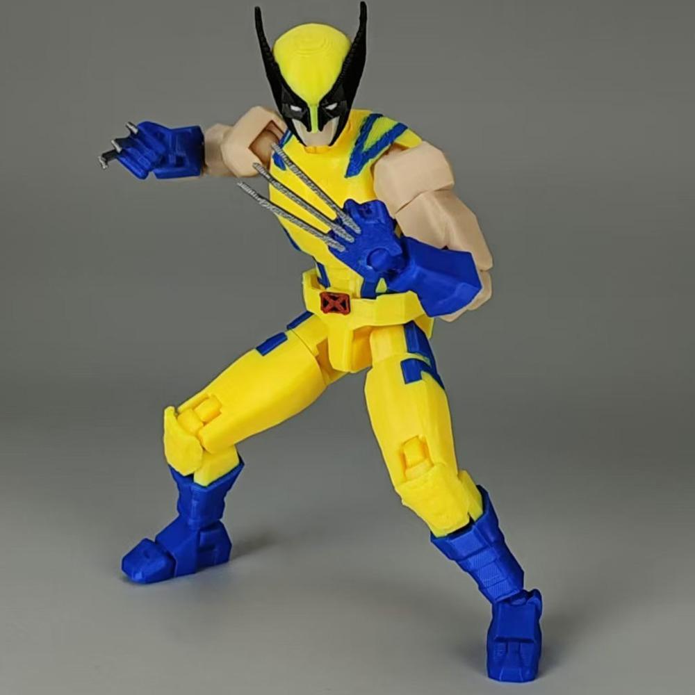 3D Printed Wolverine Legends Superheros Toys Action Figures Anime Multi-Jointed Shapeshift Mannequin Model Ornaments