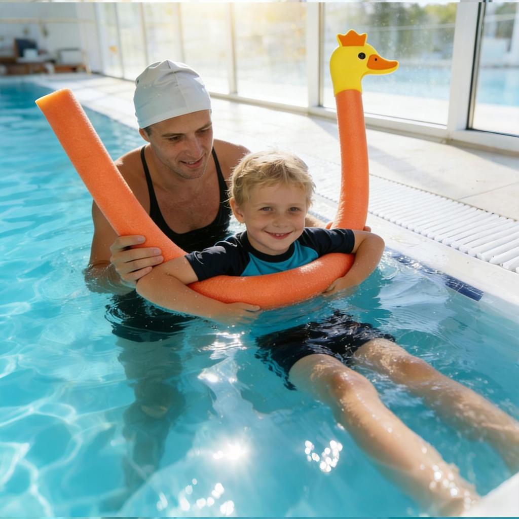 Animal Head Design Floating Pool Noodles for Outdoor River Lake Beach Party Vacation Holiday Weekend Gathering