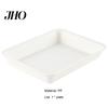 Storage Food Tray White Stackable Round Edges Easy to Clean Spill Dessert Platter Resistant Multipurpose Plastic Hot Pot Serving for Dining Room