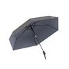 New three-fold solid color automatic umbrella, light weather and rain dual-purpose sun protection, UV protection advertising umbrella can print logo