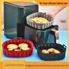 Silicone Air Fryer Baking Pan and Mat Set