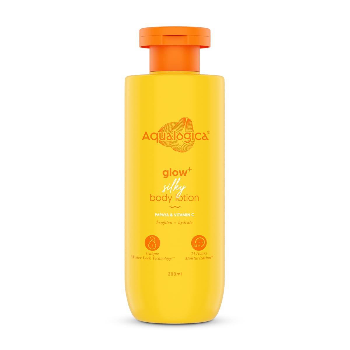 

Aqualogica Glow+ Silky Body Lotion 200 ml Pack of 1 | 24-Hour Hydration & Nourishment for Normal to Dry Skin