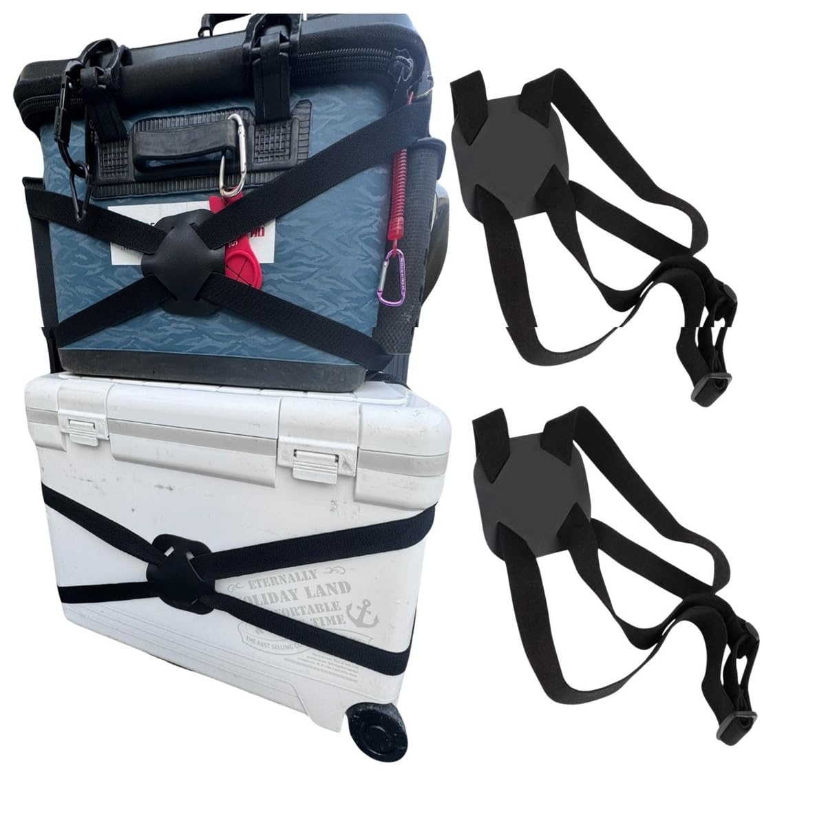 

APAGAI Bucket Lock Strap, Prevents Carry Carts from Falling, Secures Cargo, Secures Cargo, Easy to Install, Secures Cargo, Prevents Cargo from