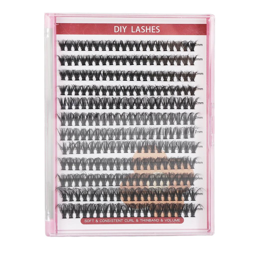 Lash Extension Kit with Bond Seal Tweezers Easy To Apply Long Lasting Individual Eyelash Kit for Home Travel 40D 12